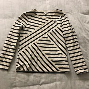 Stripe pattern J Crew top